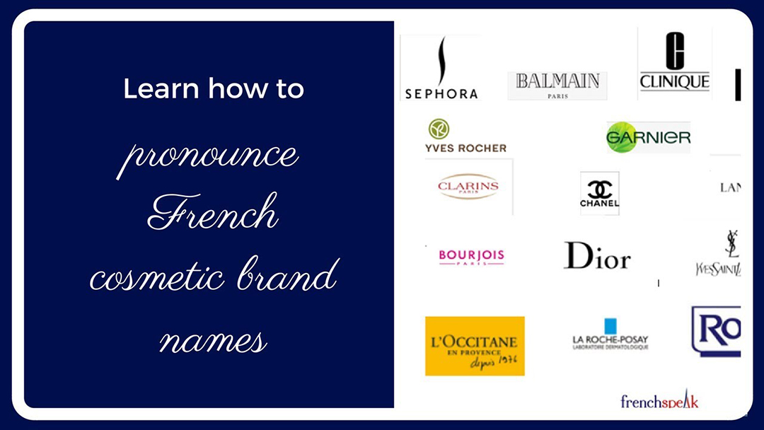 Pronounce French brand names • Online French Lessons