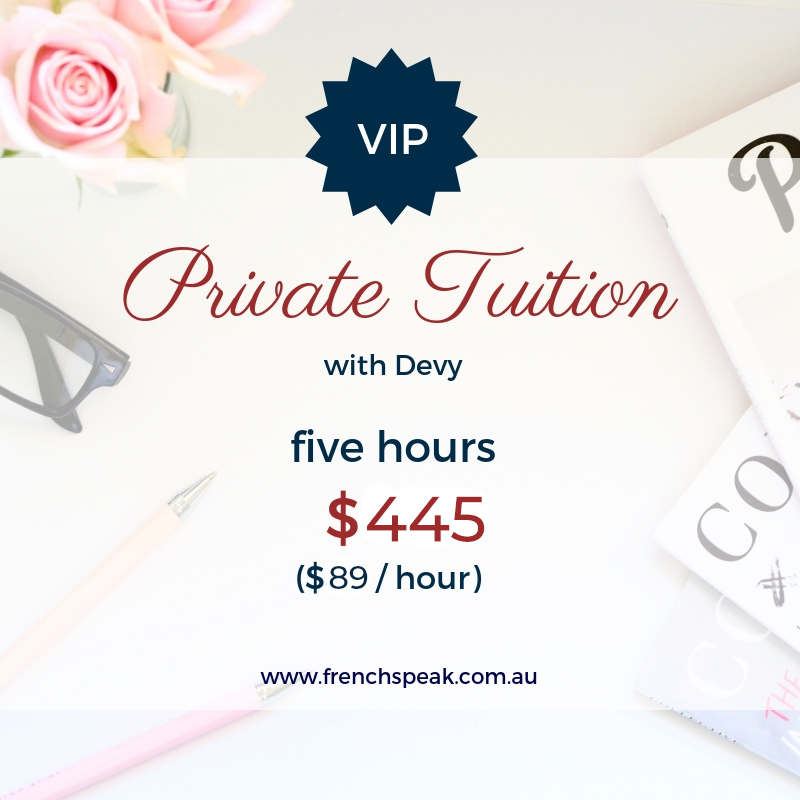 VIP Private Lessons - Block of 5 x 1 hour lessons