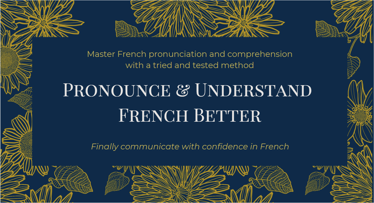 Pronounce and understand french better