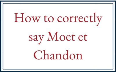 How to correctly say Moet et Chandon