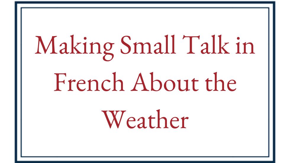 French small talk